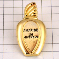 ピンバッジ・ジバンシー香水アマリージュ壜 AMARIGE GIVENCHY