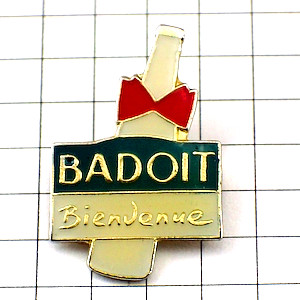 ピンバッジ・蝶ネクタイのミネラル水バドワ社 BADOIT FRANCE