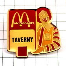 ピンバッジ・マクドナルドのドナルドＭ RONALD MC-DONALDS