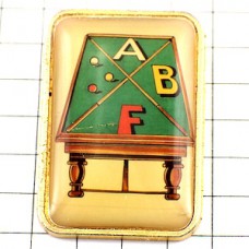 ピンバッジ・ビリヤード球撞き台 BILLIARD SNOOKER BILLARD ABF FRANCE