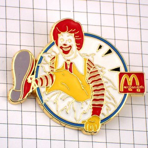 ピンバッジ・マクドナルド飛び出すドナルドＭ RONALD MC-DONALDS