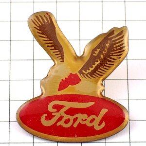 ピンバッジ・フォード車ワシ鷲イーグル鳥 FORD USA