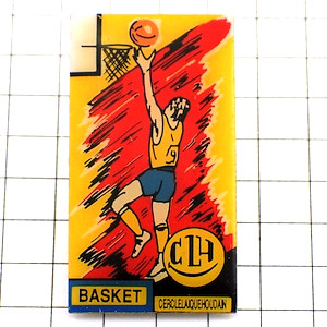 ピンバッジ・バスケットボール選手 CLH HOUDAN BASKETBALL FRANCE