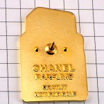 ピンバッジ・シャネル香水エゴイスト金色ゴールド壜型 CHANEL EGOISTE