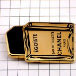 ピンバッジ・シャネル香水エゴイスト金色ゴールド壜型 CHANEL EGOISTE