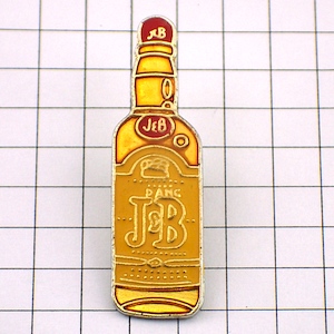 ピンバッジ・J&Bウイスキー酒瓶 J&B SCOTCH WHISKY SCOTLAND