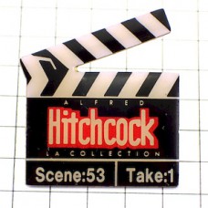 ピンバッジ・ヒッチコック映画カチンコ小道具 HITCHCOCK CLAP