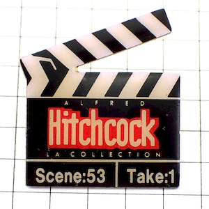 ピンバッジ・ヒッチコック映画カチンコ小道具 HITCHCOCK CLAP