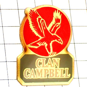 ピンバッジ・酒クランキャンベル鷲ウイスキー CLAN-CAMPBELL SCOTCH WHISKY