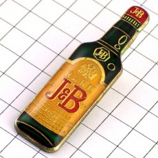 ピンバッジ・J&B/ウイスキー酒ボトル型