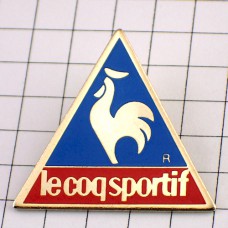 ピンバッジ・ルコックスポルティフ鶏にわとり三角 LE-COQ-SPORTIF FRANCE