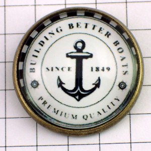 ピンバッジ・イカリ錨ボート最高品質