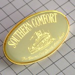 ピンバッジ・サザンコンフォートお酒ウイスキー蒸気船 WHISKY SOUTHERN-COMFORT USA