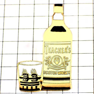 ピンバッジ・スコッチウイスキー酒ティーチャーズ瓶 TEACHERS SCOTCH WHISKY SCOTLAND