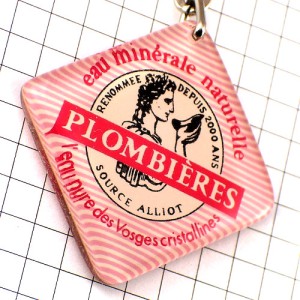 キーホルダー・ミネラルウォーター横顔 PLOMBIERES VOSGES