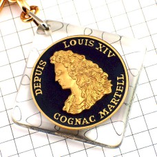 キーホルダー・ルイ14世コニャック酒マーテル肖像 COGNAC-MARTEL LOUIS-XIV