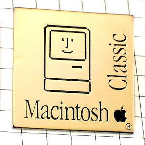 ピンバッジ・アップル社マッキントッシュ機マックりんご APPLE-MACINTOSH