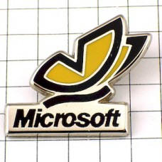 ピンバッジ・黄色蝶々マイクロソフト社 MICROSOFT USA