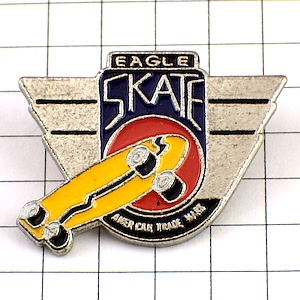 ピンバッジ・スケートボードスケボー遊具 EAGLE-SKATE USA