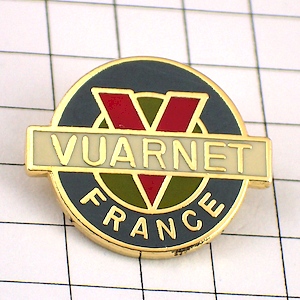 ピンバッジ・ヴュアルネ時計Ｖ眼鏡 VUARNET WATCHES FRANCE