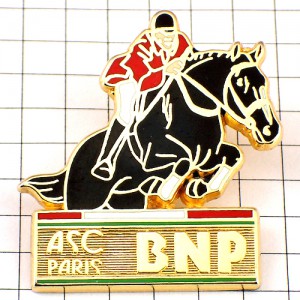 ピンバッジ・乗馬ＢＮＰ銀行/BNPパリバ銀行