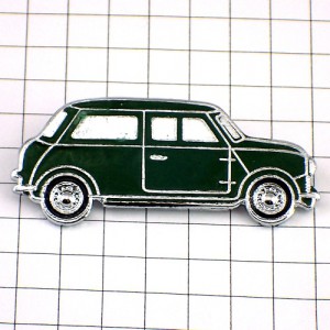 ピンバッジ・オースティン車ミニクーパー緑色イギリス車 AUSTIN MINI COOPER AUSTIN-MINI-COOPER MORRIS-MINI-COOPER ENGLAND