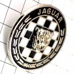 ピンバッジ・ジャガー車エンブレム市松模様 JAGUAR ENGLAND