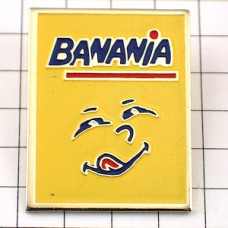 ピンバッジ・バナニア飲み物ココア笑顔 BANANIA