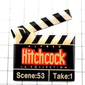 ピンバッジ・ヒッチコック映画カチンコ小道具 HITCHCOCK CLAP