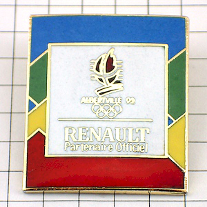 ピンバッジ・ルノー車アルベールビル五輪 RENAULT FRANCE