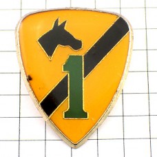 ピンバッジ・黒馬の紋章アメリカ軍１落下傘部隊/1st-Cavalry-Division USA