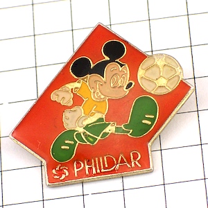 ピンバッジ・サッカー選手のミッキーマウスディズニー MICKEY PHILDAR FRANCE