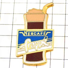 ピンバッジ・フラッペ珈琲ネスカフェコーヒー飲物 NESCAFE FRAPPE NESTLE SWISS