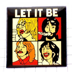 ピンバッジ・ビートルズ『レット・イット・ビー』アルバムジャケット音楽 BEATLES LET-IT-BE GEORGE-HARRISON RINGO-STARR