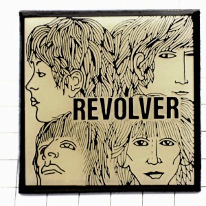 ピンバッジ・ビートルズ『リボルバー』アルバムジャケット音楽 BEATLES REVOLVER GEORGE-HARRISON RINGO-STARR ENGLAND