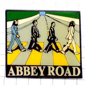 ピンバッジ・ビートルズ『アビイ・ロード』アルバムジャケット音楽 BEATLES ABBEY-ROAD GEORGE-HARRISON RINGO-STARR