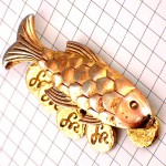 ピンバッジ・金色の魚ゴールド金メダル４個