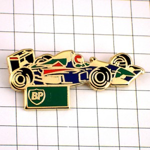 ピンバッジ・F1カー車ＢＰ石油 BRITISH-PETROLEUM ENGLAND