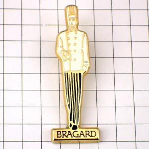 ピンバッジ・正装のシェフ料理人 BRAGARD-UNIFORM FRANCE