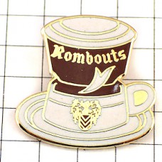 ピンバッジ・コーヒー珈琲カップ飲物 CAFE-ROMBOUTS BELGIUM KOFFIE