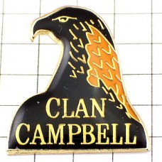 ピンバッジ・イーグル鷲クランキャンベル酒 CLAN-CAMPBELL CHIVAS WHISKY SCOTLAND