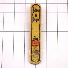 ピンバッジ・ソーセージ一本おじさん印 BATON-DE-BERGER SAUCISSON BRIDOU FRANCE