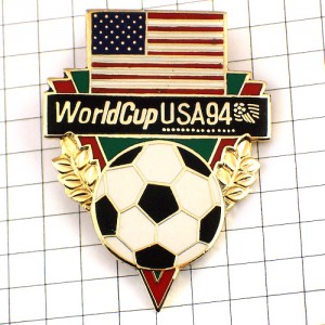 ピンバッジ・サッカーワールドカップ1994アメリカ大会/USA国旗ボール星条旗