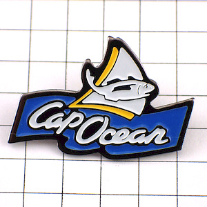 ピンバッジ・さかな白い魚 CAP-OCEAN