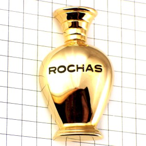 ブローチ・ロシャ金色ゴールド香水壜 ROCHAS