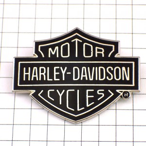 ピンバッジ・ハーレーダビッドソン二輪バイク黒