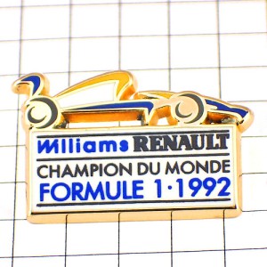 ピンバッジ・ウイリアムルノーF1チャンピオン車レース優勝 RENAULT FRANCE