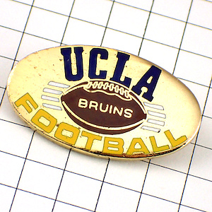 ピンバッジ・UCLAカリフォルニア大学アメフト球アメリカンフットボール/USA UNIVERSITY-CALIFORNIA-LOS-ANGELES