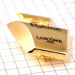 ブローチ・ランコム香水壜ポエム金色 LANCOME POEME