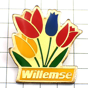 ピンバッジ・チューリップ花々 TULIP WILLEMSE FRANCE